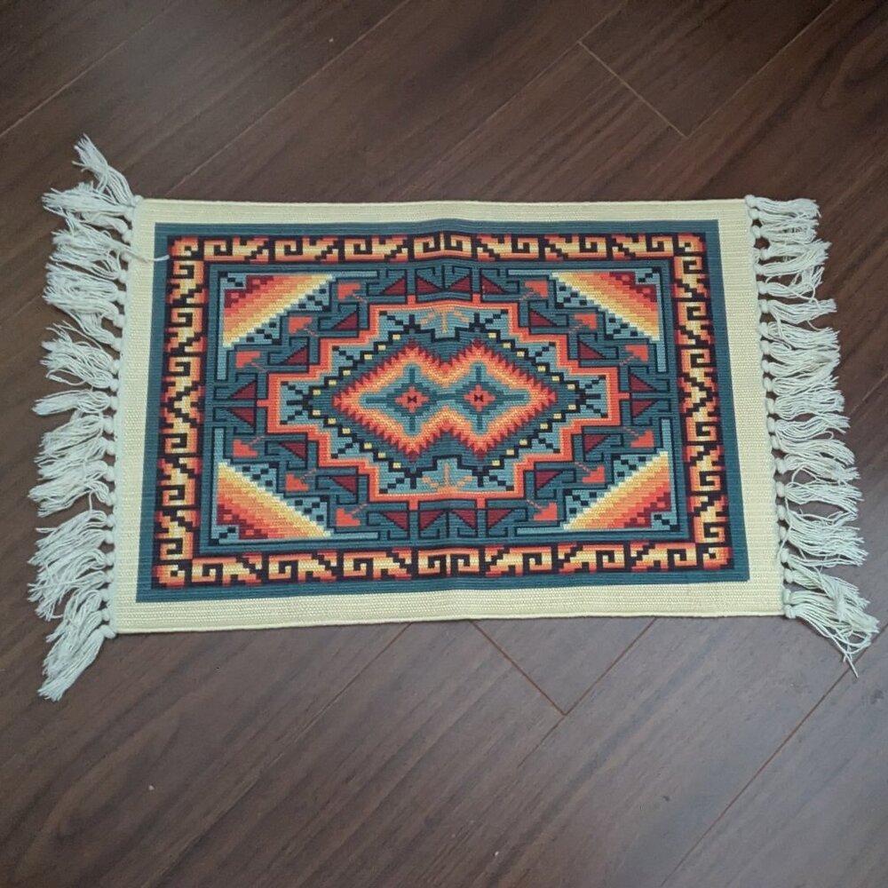 Southwest Geometric Placemat/Table Topper Like New Condition